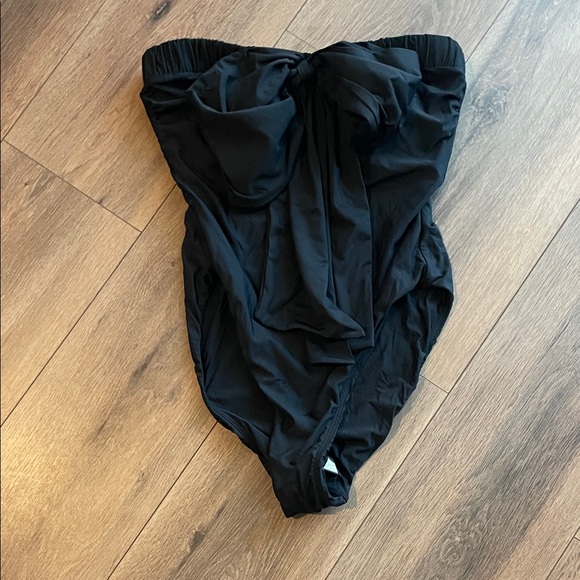 Anthropologie Celandine Suzanna Strapless Bow One Piece Swimsuit- Large - Picture 3 of 7